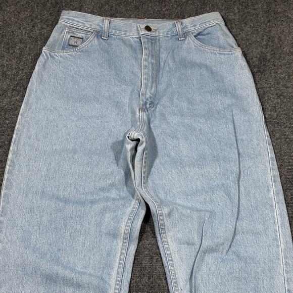 VTG‎ Wrangler Jeans Women 14x32 Cowboy Cut Blue 90s Western Farm Ranch Cowgirl - Picture 5 of 14